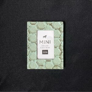 Studio Decor Mint Green Distressed Easel Back Mini 2” x 3” Picture Frame